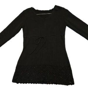 Suzy Shier Black V-Neck Sweater